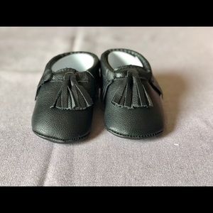Black baby moccasins 🙂